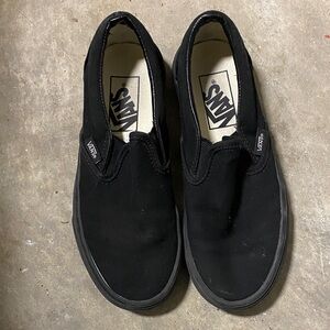 Vans Slip Ons Kids Size 3.5 Excellent Used Condition